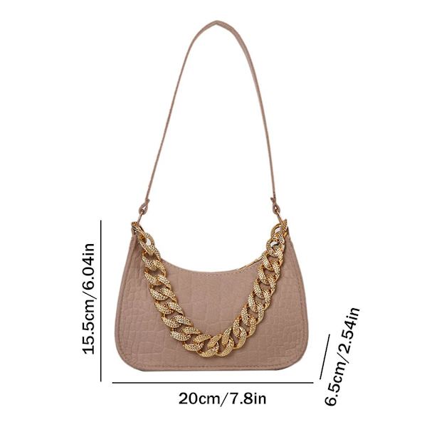 Kedjehandväska Trendig Armhåleväska Trendiga Nischdesigner Z7I3 S1T9 Z4Q2 P7Q4 Khaki One size