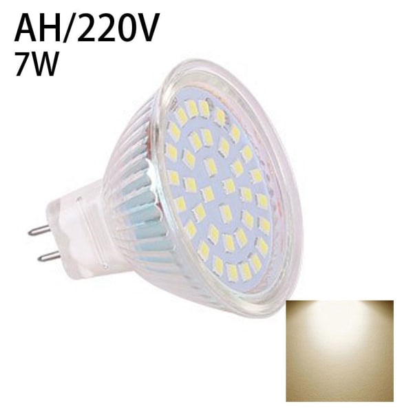 MR 16 LED-lampa 3W/5W/7W Infällda Spotlights Lampor Glas 12V GU5. warm  light H220V-7W cae6 | warm light H220V-7W | Fyndiq