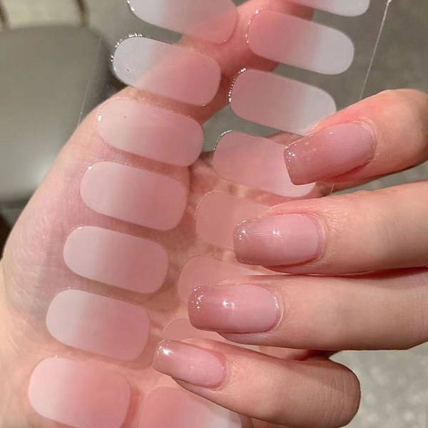 16 st/ark Gradient Färg Fingernagel Klistermärke Mode DIY Klistermärke Konst Falska Konst Naglar Nagel H3U0 CS-66 1pcs