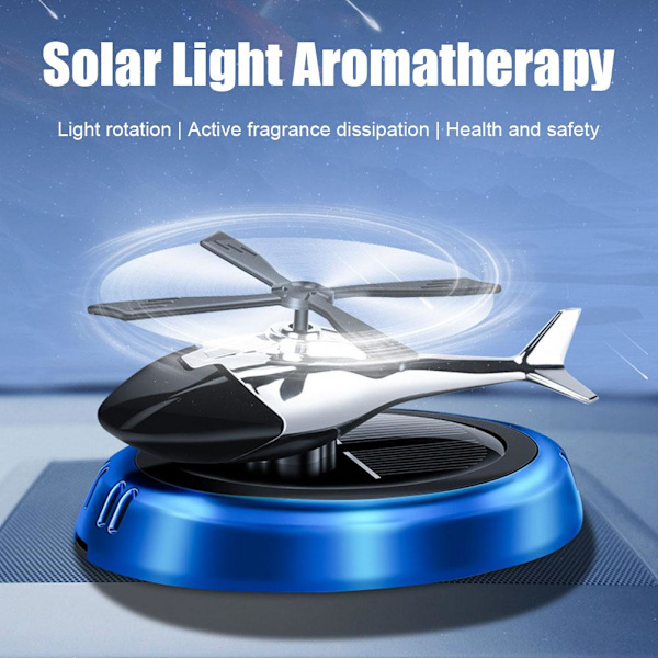 Soldriven Helikopter Luftfräschare Bil Flygplan Doftspridare Ornament♤ Red Gardenia one size