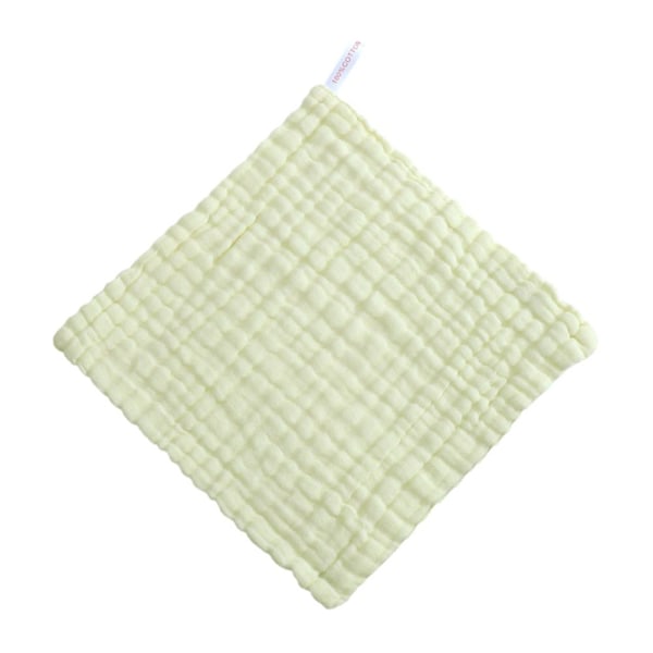 CQJJTKX Muslin Babytvättlappar, 100% Bomulls Tvättservetter för Bebis Yellow 1pcs