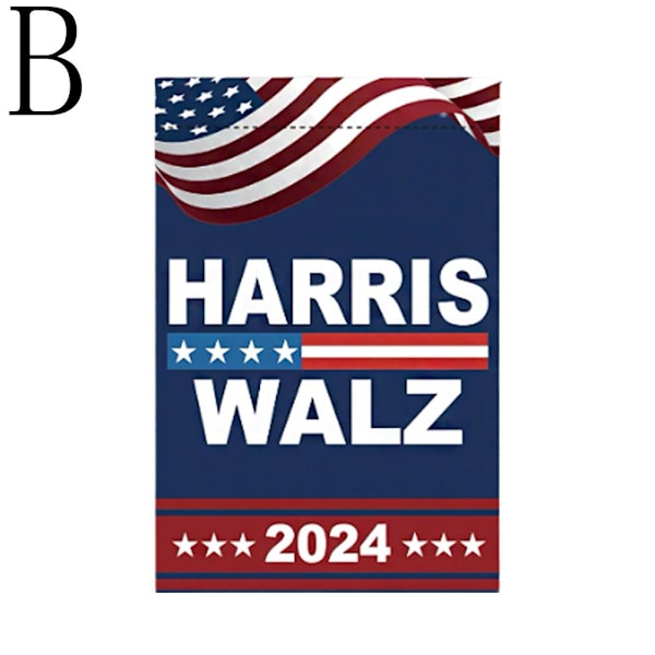 Harris Walz 2024 Presidentvalkampanjens Trädgårdsskylt Kamala Tim U B 12 x 18 Inch