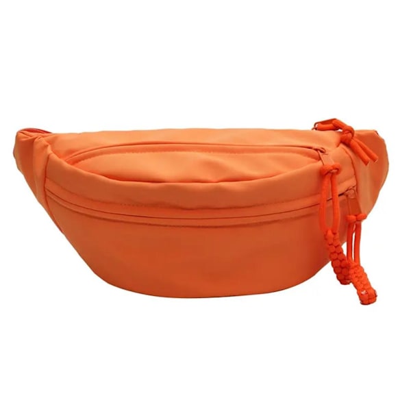 Män Kvinnor Pack Bälte Midjeväsk Cross Body Sling Axel Travel S orange 33*16*15*9cm