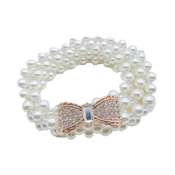 Pearl midjeband Rhinestone Snygga kläder Accessoarer bow tie sliver ONE-SIZE