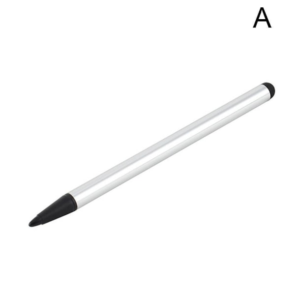 Enkel Dubbelverkande Pekskärmspenna Mobiltelefon Stylus Rörpenna Touch Q4b5 red One-size