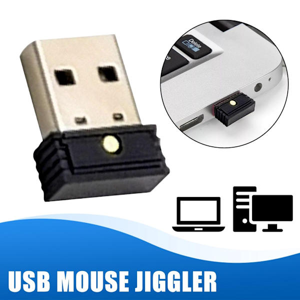 1 st USB-musjiggler, Oupptäckbar automatisk datorrörelse, Håll datorn aktiv, Simulera mus K7Q1