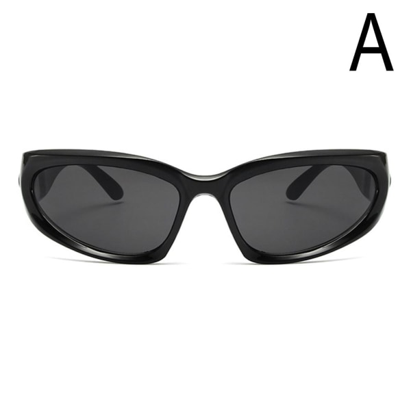1st Sportsolglasögon Vindglasögon UV-blockerande fyrkantigt solglasögon black one size