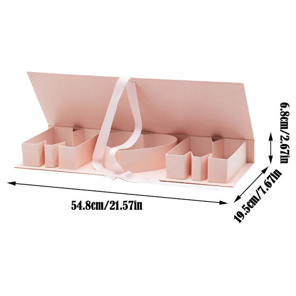 Mors dag blomlåda Tom blomsterpresentförpackning Numerisk bokstav Vikbar förpackning P4T1 Pink Opening