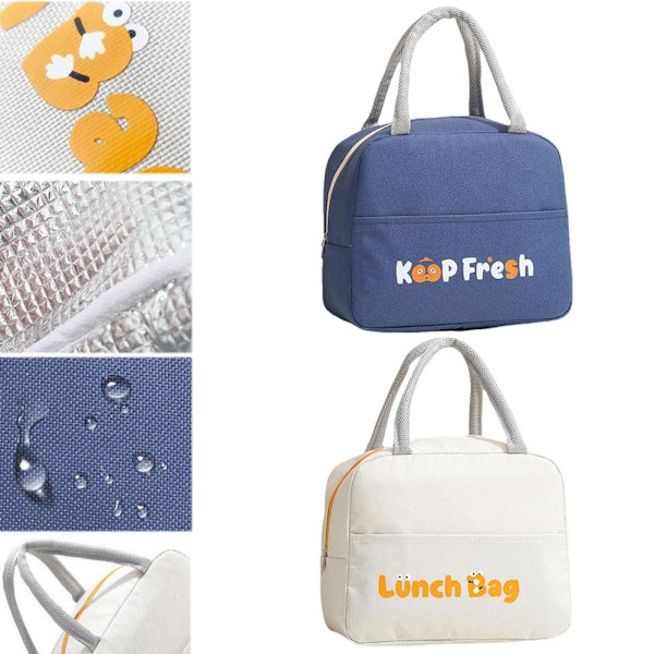 Bärbar Lunchlåda Isolering Paket Isolerad Termisk Mat Picknick A 1pcs