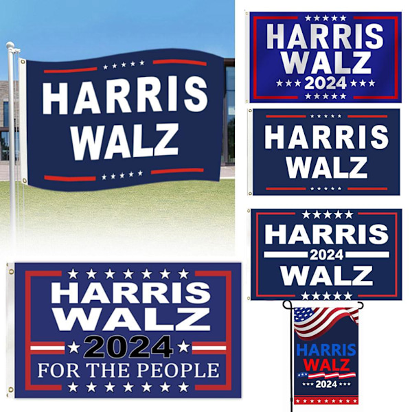 Harris Walz-Yardskylt, Kamala Harris Tim Walz 2024 Skyltar, Harris D 1pcs