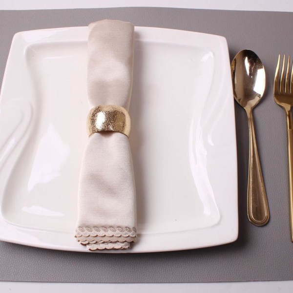 Köp 4 st metall servettringar för bröllop julfest kök silver 4pcs | Fyndiq