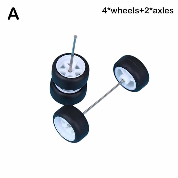 Anpassade Alloy 1:64-ekrar, hjul och däck, Real Riders-gummi för Hot Wheels W6F3 golden onesize