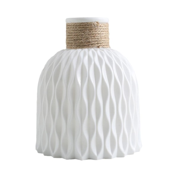 Estetisk Skandinavisk Plastvas Home Decor Blomvas Pasu beige 1pcs