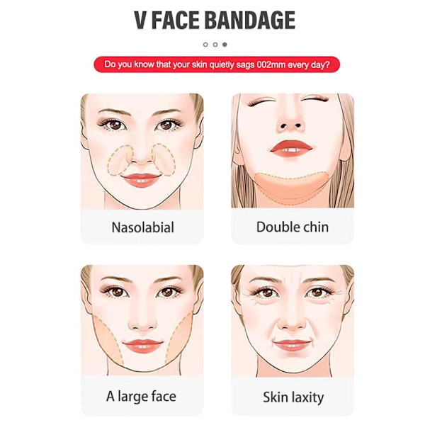 Skönhet Kvinnor Anti Rynk Ansikte Sovande Bantning Full V Bandage Mask Lyft Z7B6