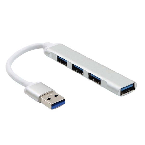 USB C HUB 3.0 Typ C 4-Port Multi-Splitter OTG-adapter för PC An black USB