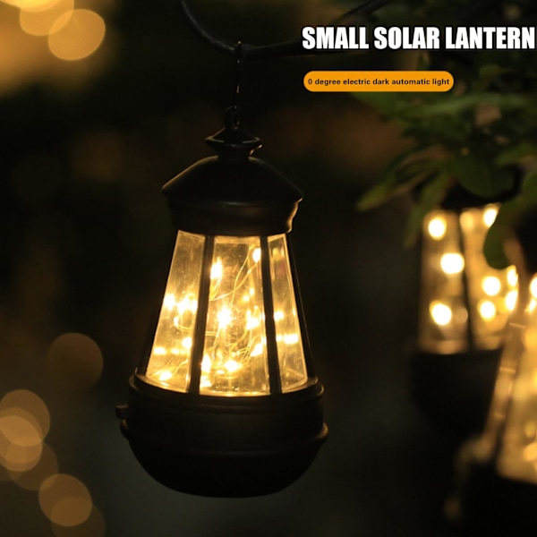 Solcells-drivna LED-lykta - Vattentät lampa - Hängande utomhus A One-size