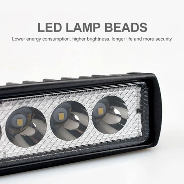 6 LED Offroad Bil Arbetsljus Dagsljus Spotlight R5V6 Q9Z9