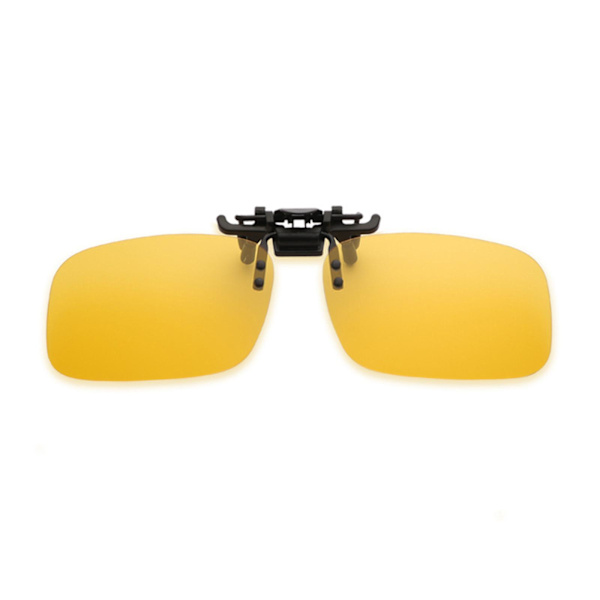 Unisex Solglasögon Clip On Flip Up Körning Sol Semester Glasögon Dam Herr 9CS0 yellow One-size