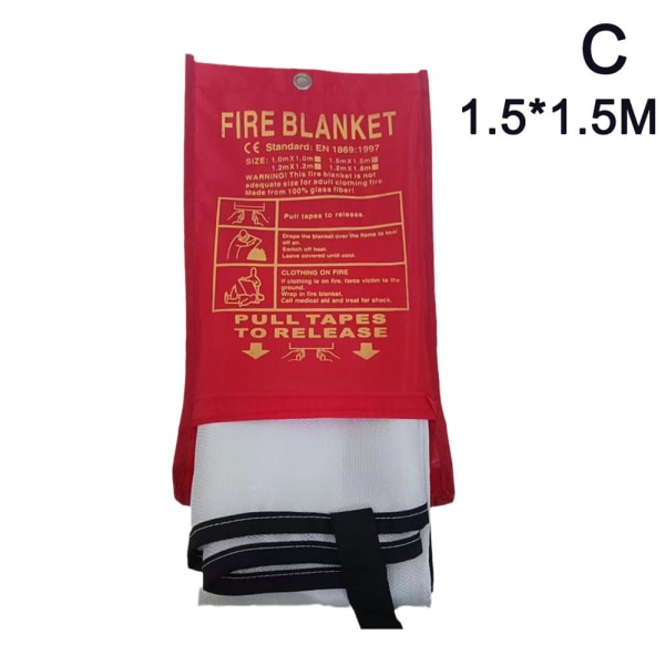 Brandfilt - Brandfilt i glasfiber Brandköksdämpning 1.5*1.5m one-size