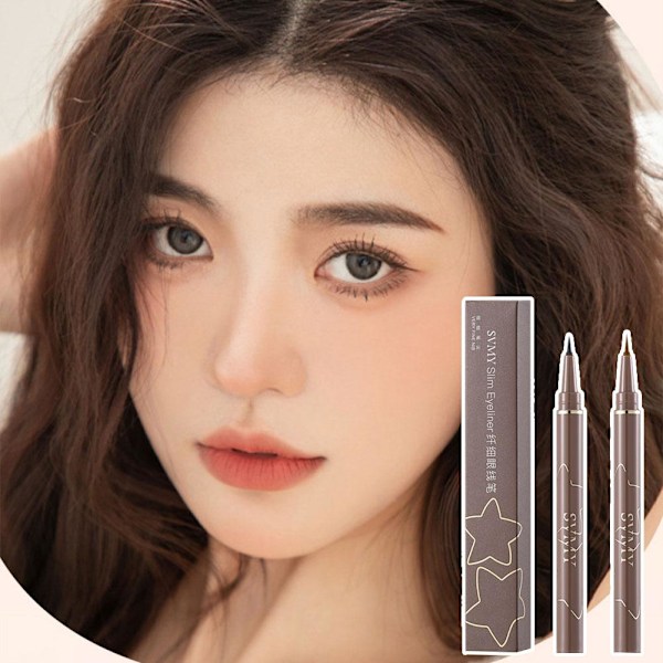 Flytande Eyeliner Penna Vattentät Långvarig Ultrasmal Penna Ögon Eyeliner Smink Y5o2 #1 black 2ML