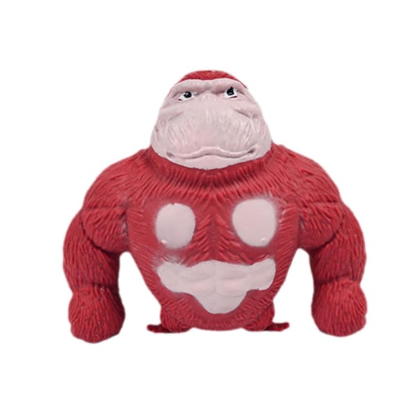 Creative Gorilla Squeeze Toy Gorilla Dekompression Vent Leksaker Fas red one-size