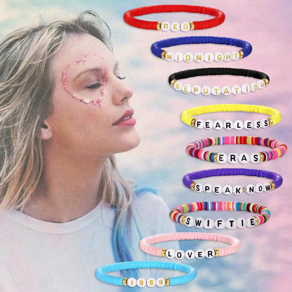 Taylors Swift Albums inspirerade armband E One size