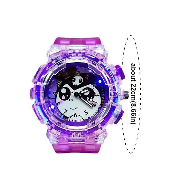 Barns Ljusande Klocka Ljusande Studentklocka Silikonklocka Quartz U0d7 C One size