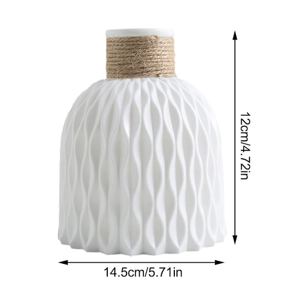 Estetisk Skandinavisk Plastvas Home Decor Blomvas Pasu beige 1pcs