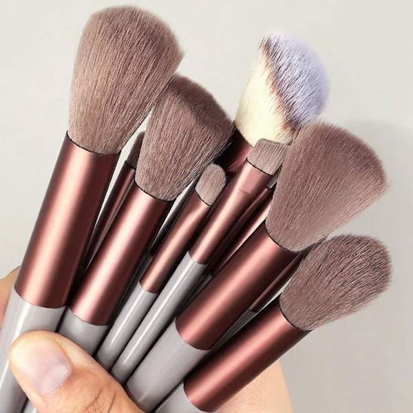 13ST Makeup Brushes Set Soft Shadow Contouring Brush Loose Powd  black 13pcs