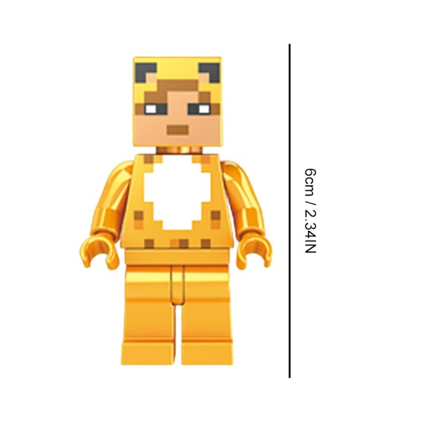 Barn Byggklossar Mini Leksak Stad Minifigurer Block Minecraft Nano C2t4 H1052 1pcs
