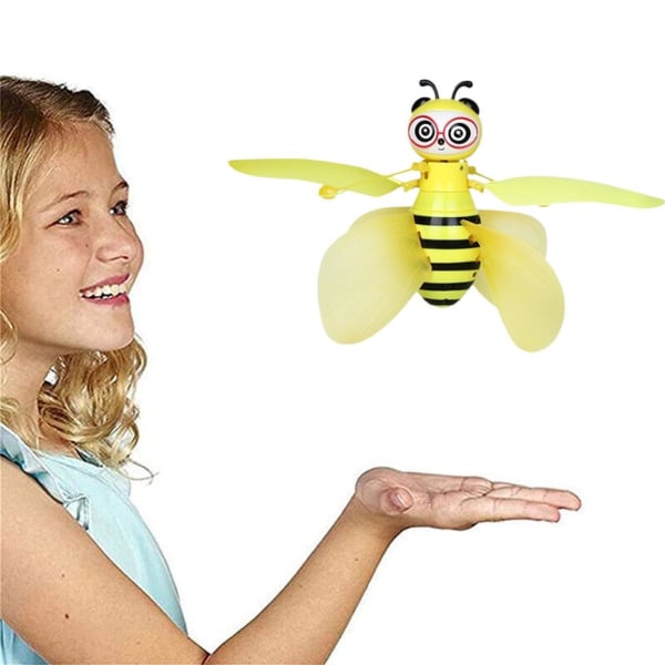Mini Drone Induktion För hand Bee UFO Leksaker för barn Bee Drones Gi yellow one-size