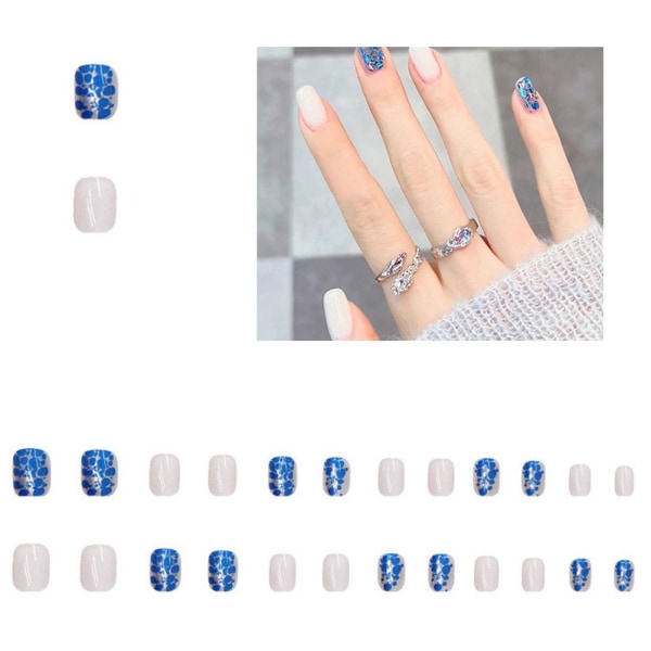 Nagelflingor utsmetade Avtagbar falska nagelbåge 1 one-size
