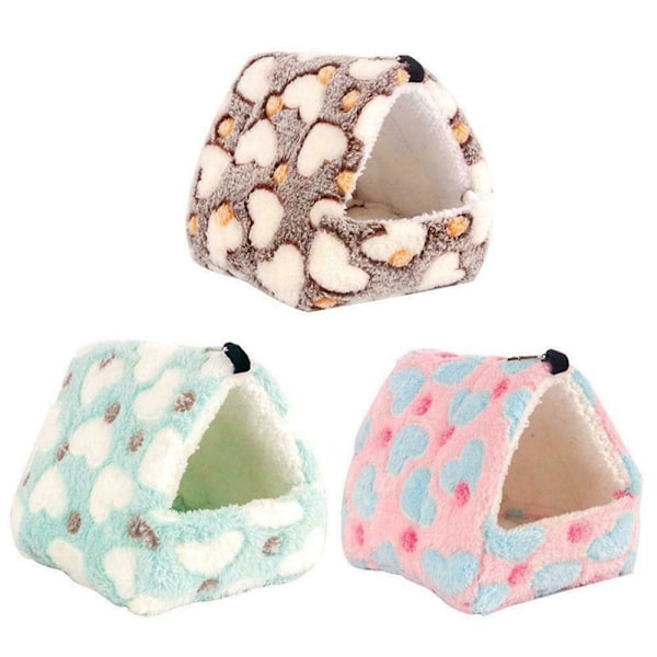 Hängmatta-Bo-Iller-Kanin-Marsvin-Råtta-Hamster-Möss-Värmare-Hus-Säng-Leksak· Pink M