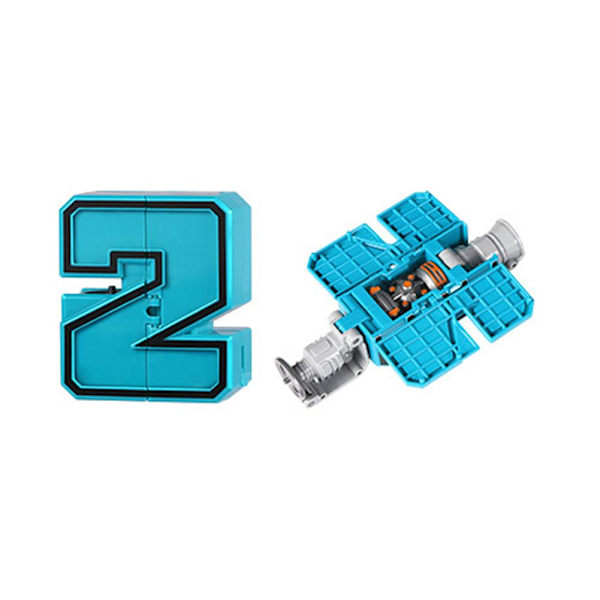 Pedagogiska Byggklossar Actionfigur Transformation Nummer Robot Def 1 one-size