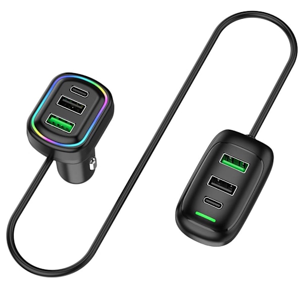 Billaddare, Billaddare för iPhone och Typ C Snabb Multiportladdare Lot E0