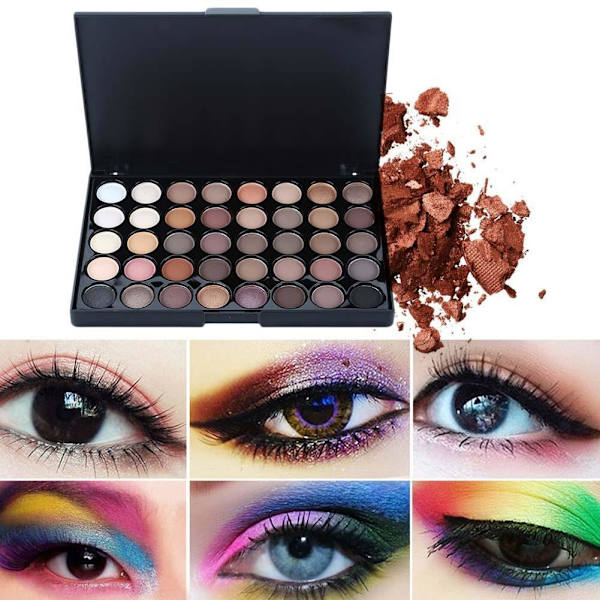 40 Färger Ögonskuggspalett Professionell Salong Super Bäst Och Fin Slät L5G3 Multicolor 40 colors