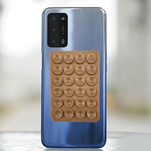 Silikon Sugkopp Phone Case Montering, 2st Square Suction Phon Coffee 1pc 2pcs