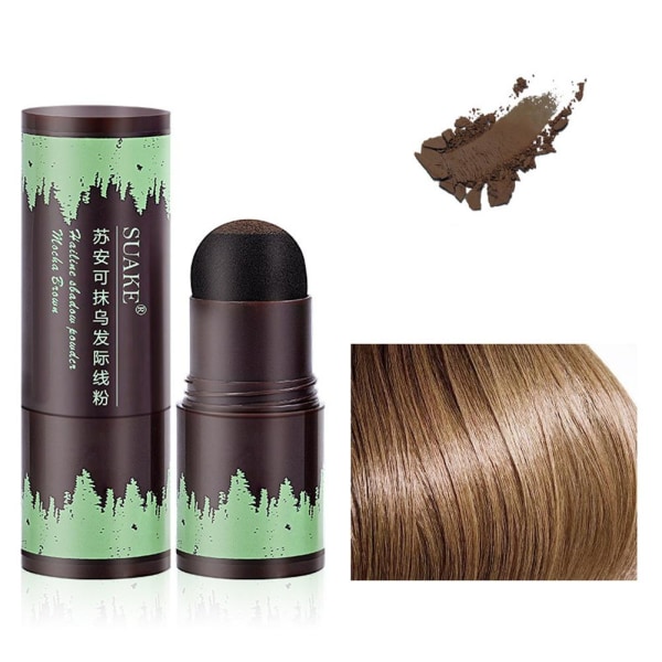 Hairline Powder Pannan Shadow Powder Hair Concealer Root Cover Mocha Brown 30g