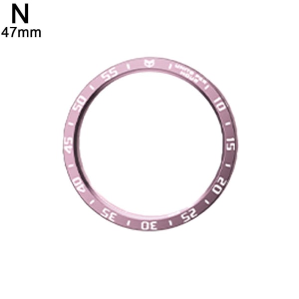För Samsung Galaxy Watch 6 Classic 43/47 mm Bezel Styling Frame R pink 47mm