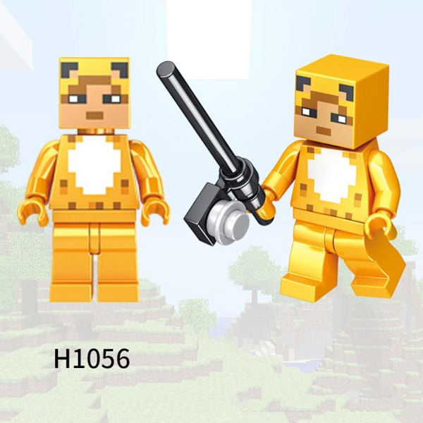 Barn Byggklossar Mini Leksak Stad Minifigurer Block Minecraft Nano C2t4 H1055 1pcs