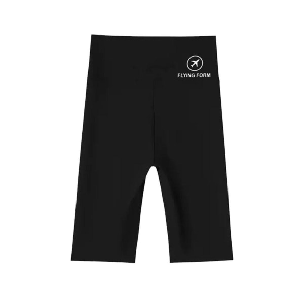 Dam Sport Yoga Shorts Legging Fitness Träning Hög midja black XL62-80kg