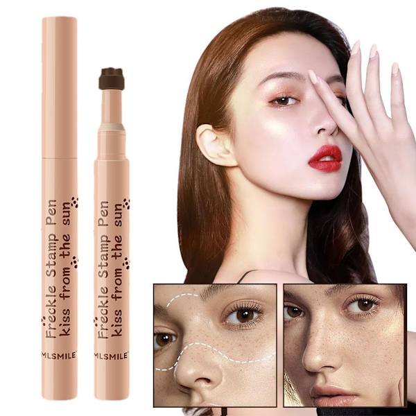 Naturlig Fräknepenna Mjuk Hållbar Vattentät Prick Makeup Penna Markör BÄSTf 03#chestnut one size