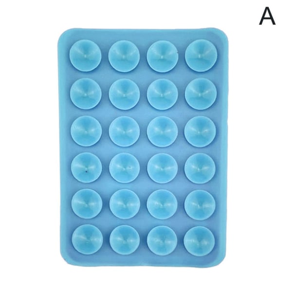 Silikon Sugkopp Phone Case Montering, 2st Square Suction Phon Light Blue 1pc 2pcs