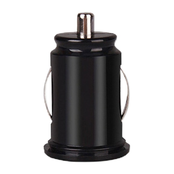 1x USB Dubbelladdare Biluttag 12V Tändaruttag Adapter Ström black One-size