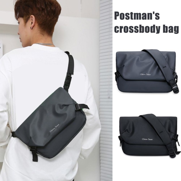 Vattentät New Fashion Sling Bag Herr Bröstväska Crossbody Postman black 30*20*7cm