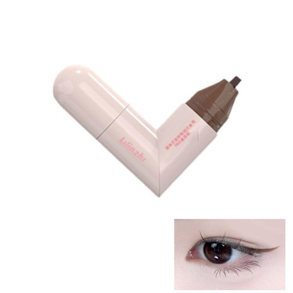 Roterande Eyeliner Stämpel Penna Vattentät Långvarig Kosmetisk Eyeliner Dubbelsidig Stämpel M3d8 02 # Honey Tea Brown 2.1ml