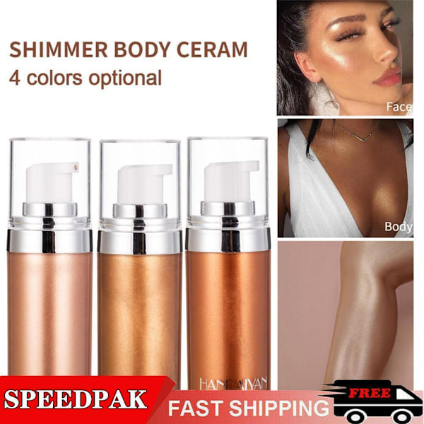 Body Highlighter Makeup - Slät, Skönhetsmakeup Glow 2024 D3A5 4# 20ml