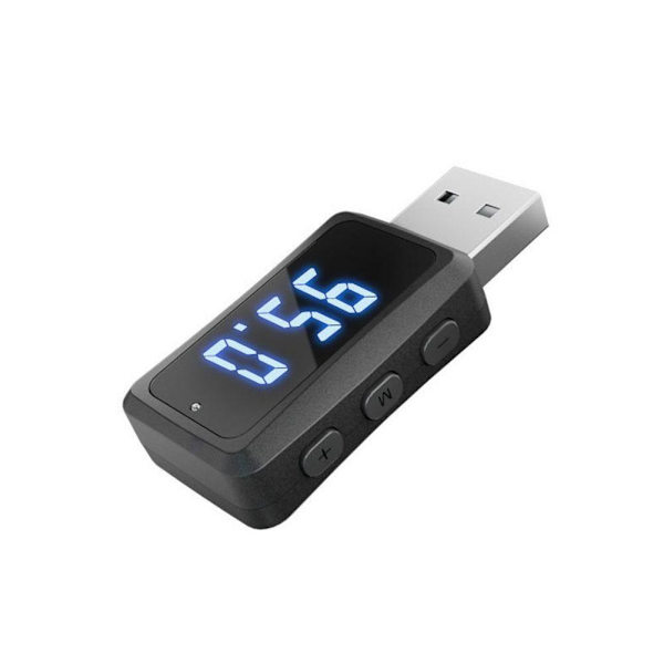 USB Bil Bluetooth 5.3 FM-sändare Mottagare Handsfree Samtal Mini USB Ström Bil