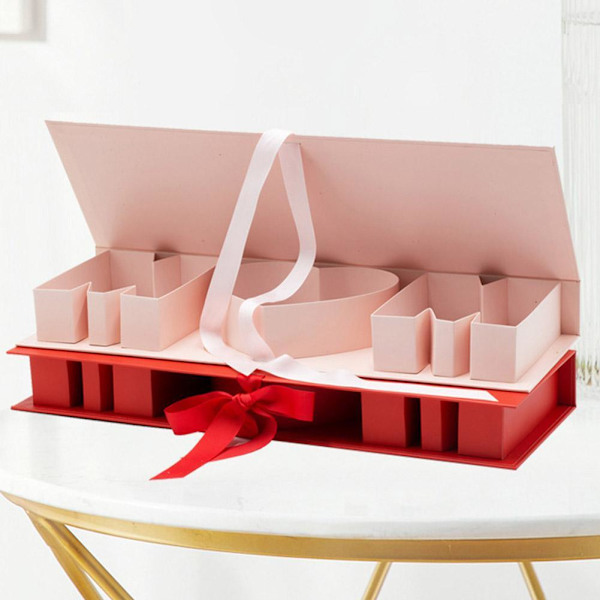Mors dag blomlåda Tom blomsterpresentförpackning Numerisk bokstav Vikbar förpackning P4T1 Pink Opening