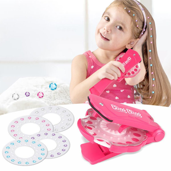 Glittrande Hår Med Diamanter BlingBling For Girls Frisyr Till Refill 180pcs Diamon one-size